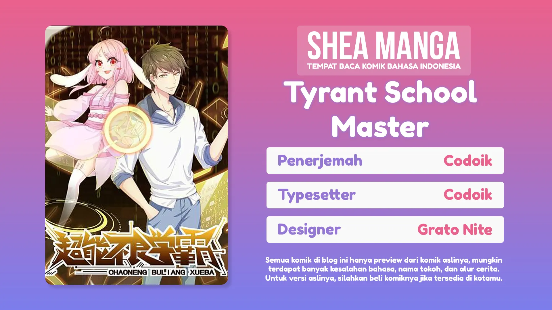 Baca Komik Tyrant School Master Chapter 02 Gambar 1