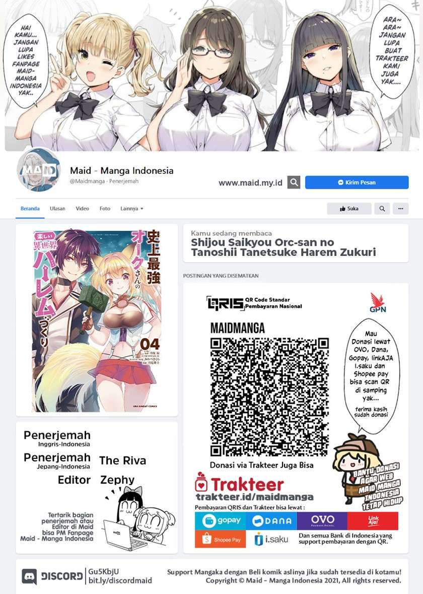 Baca Komik Shijou Saikyou Orc-san no Tanoshii Tanetsuke Harem Zukuri Chapter 45 Gambar 1