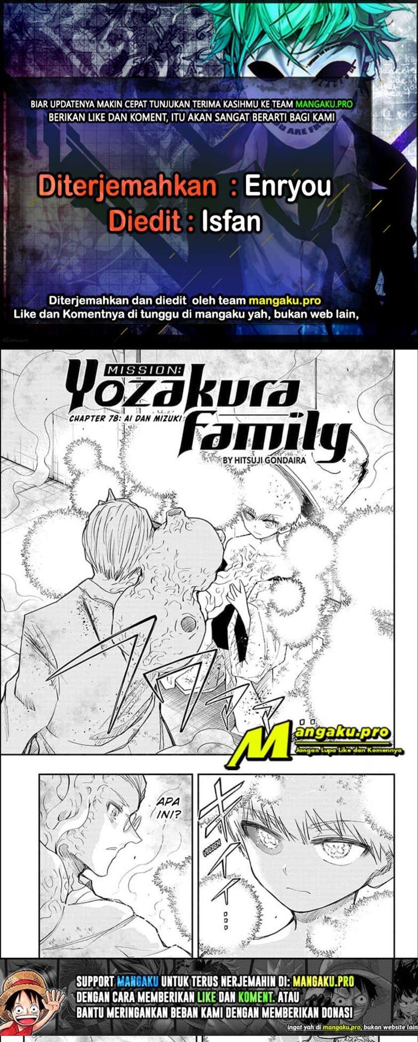 Baca Komik Mission: Yozakura Family Chapter 78 Gambar 1