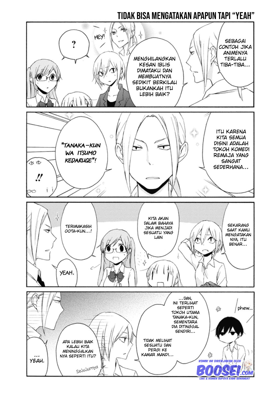 Tanaka-kun wa Itsumo Kedaruge Chapter 15.5 Gambar 8