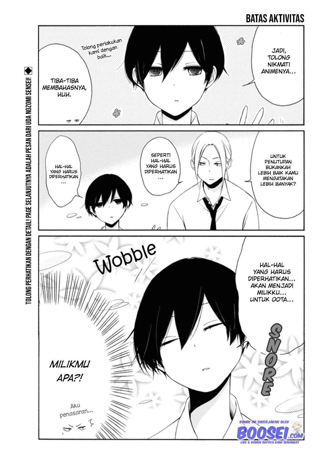Tanaka-kun wa Itsumo Kedaruge Chapter 15.5 Gambar 9