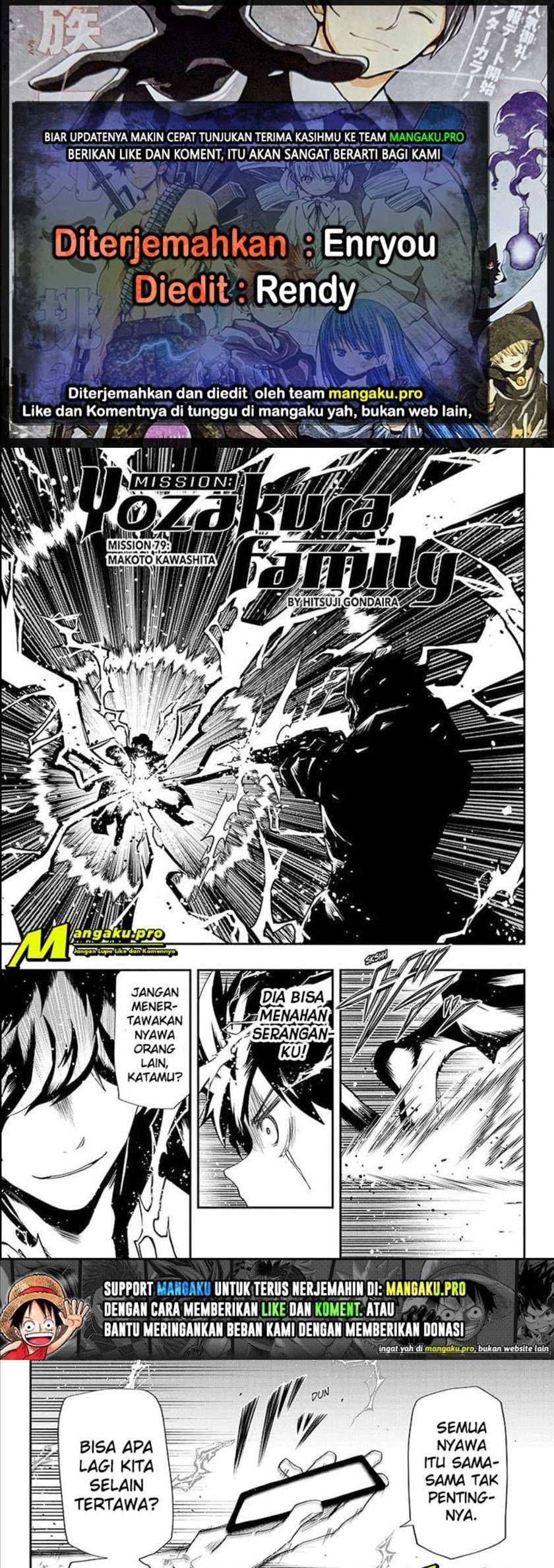 Baca Komik Mission: Yozakura Family Chapter 79 Gambar 1