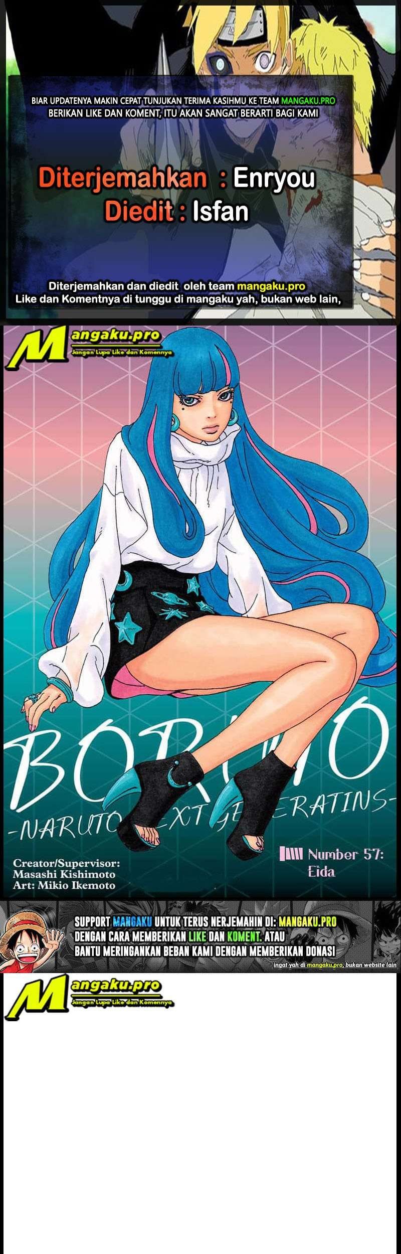 Baca Komik Boruto Chapter 57.1 Gambar 1