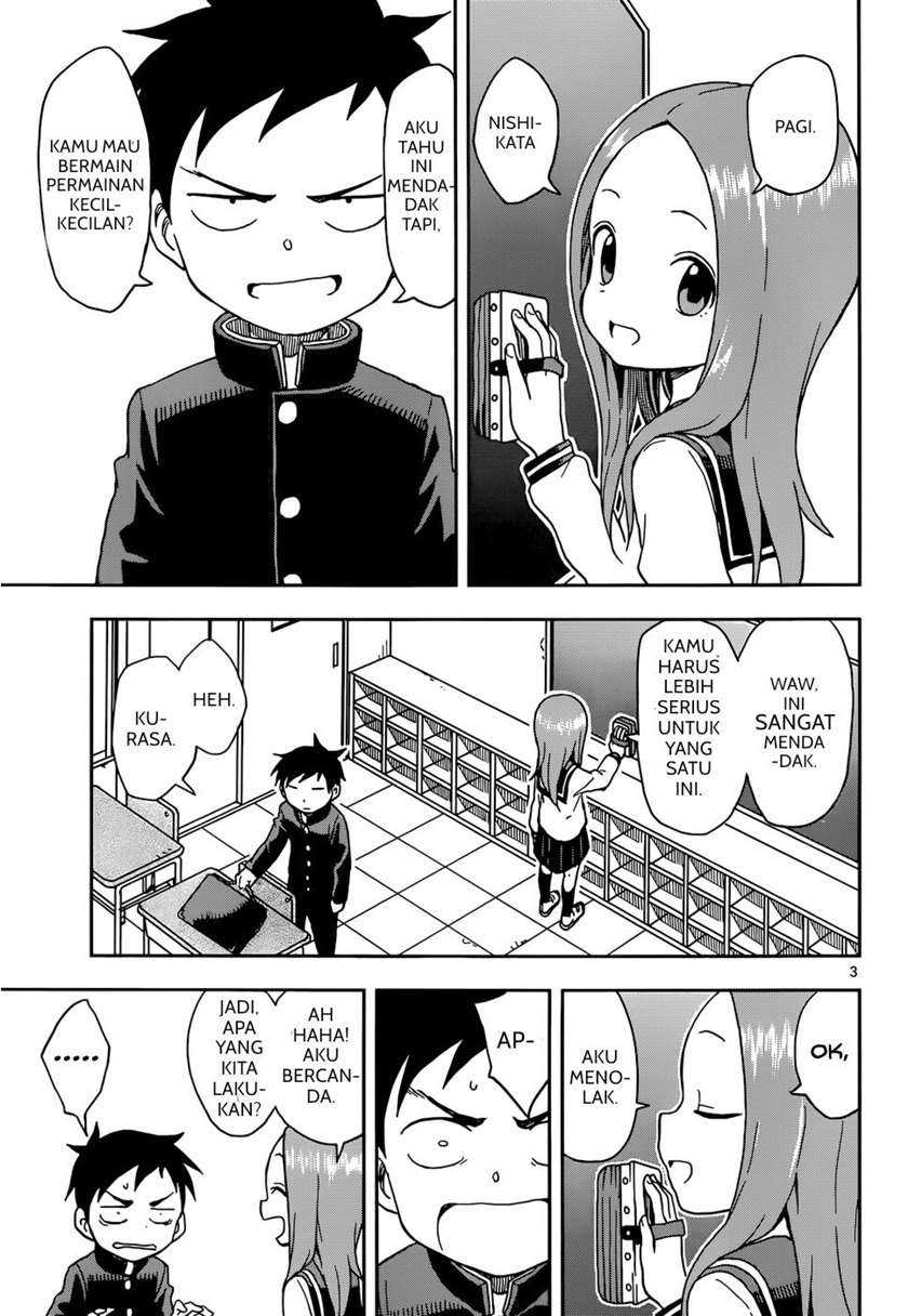 Karakai Jouzu no Takagi-san Chapter 80 Gambar 3