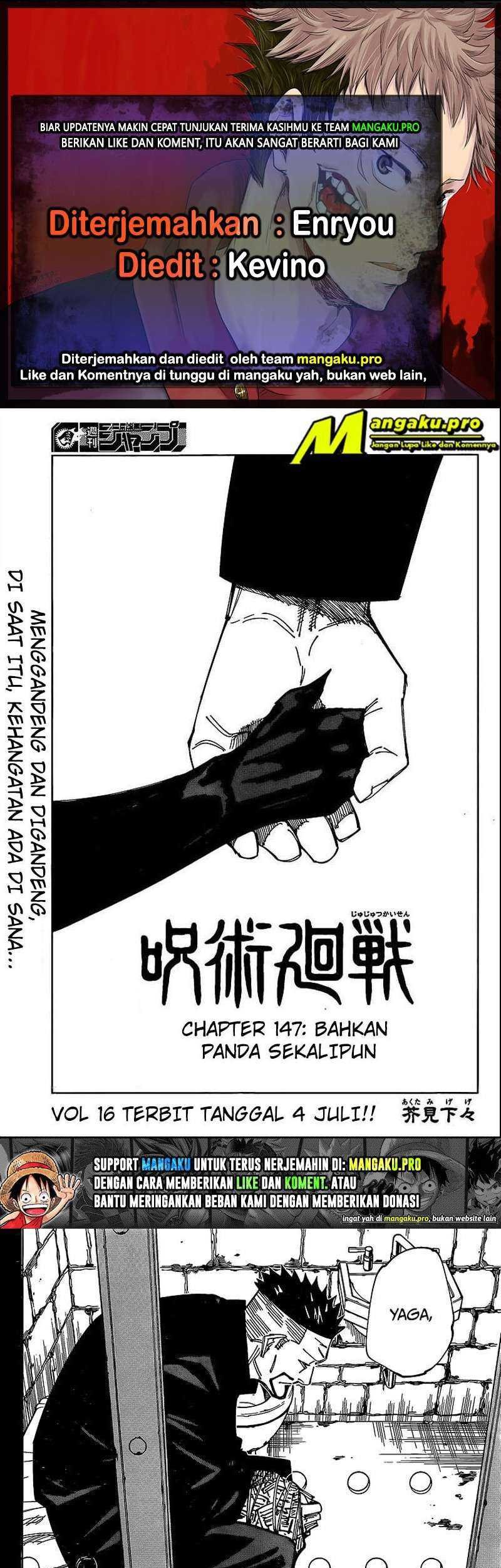 Baca Komik Jujutsu Kaisen Chapter 147 Gambar 1