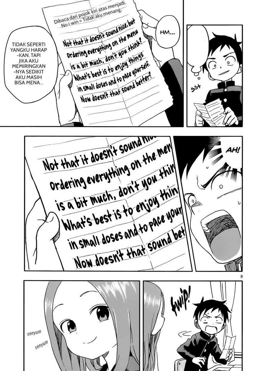 Karakai Jouzu no Takagi-san Chapter 84 Gambar 10