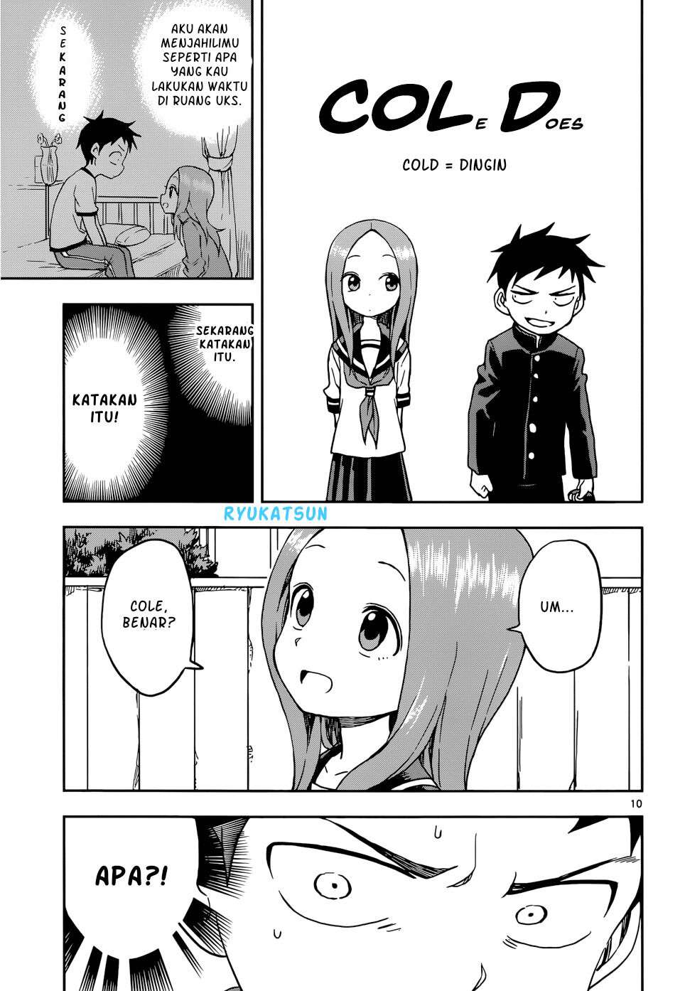 Karakai Jouzu no Takagi-san Chapter 95 Gambar 10