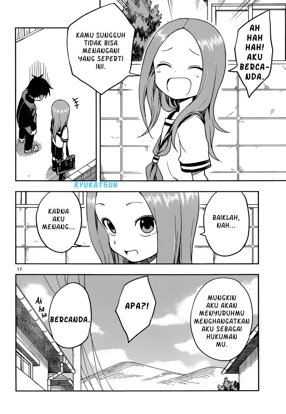 Karakai Jouzu no Takagi-san Chapter 95 Gambar 17
