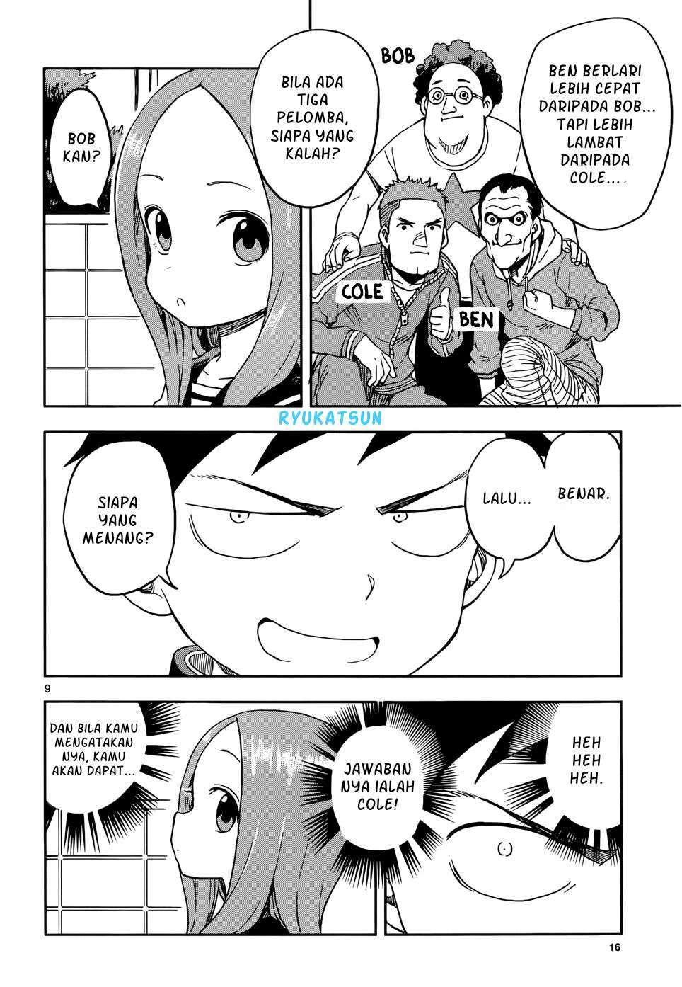 Karakai Jouzu no Takagi-san Chapter 95 Gambar 9