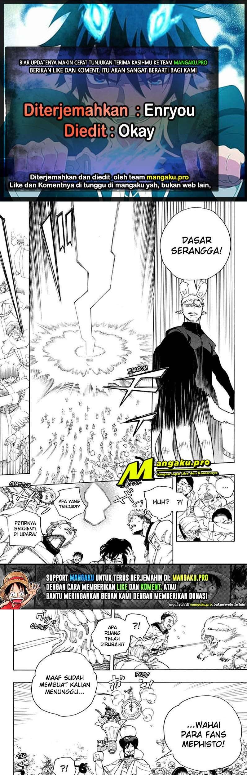 Baca Komik Ao no Exorcist Chapter 130.2 Gambar 1