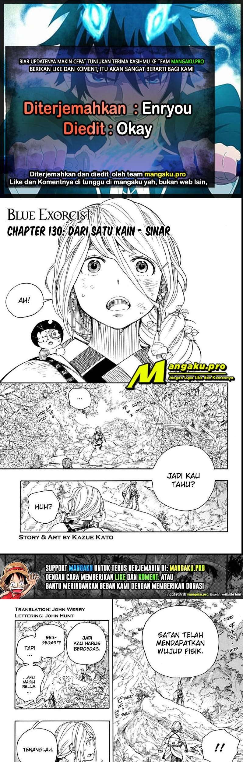 Baca Komik Ao no Exorcist Chapter 130.1 Gambar 1