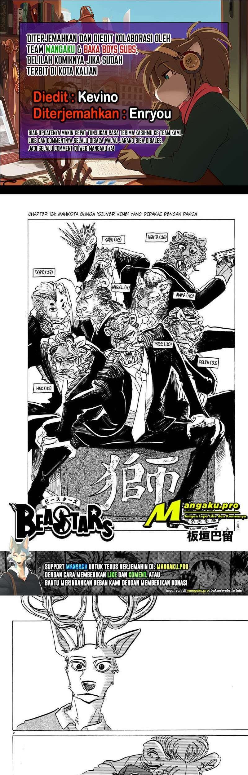 Baca Komik Beastars Chapter 131 Gambar 1