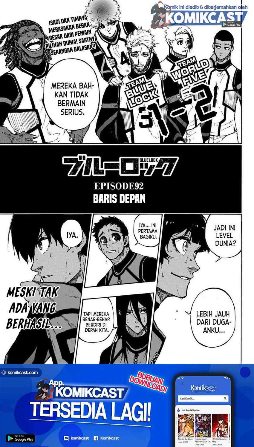 Baca Manga Blue Lock Chapter 92 Gambar 2