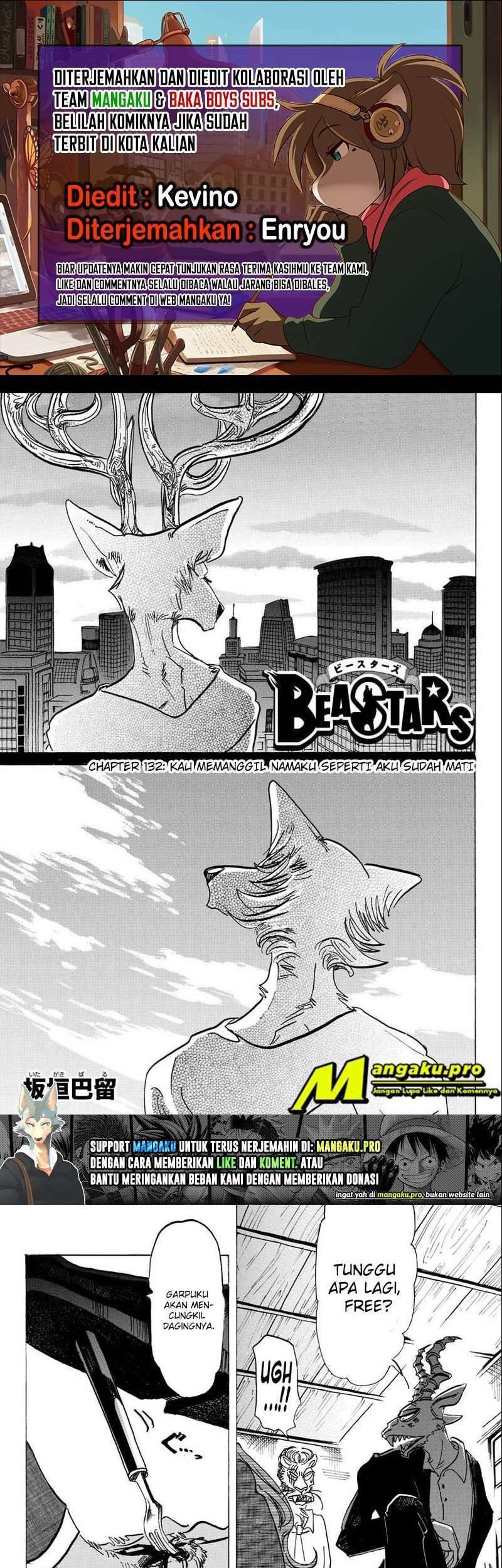 Baca Komik Beastars Chapter 132 Gambar 1