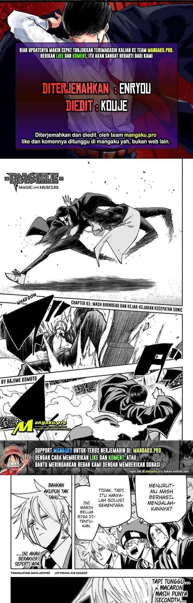 Baca Komik Mashle: Magic and Muscles Chapter 61 Gambar 1