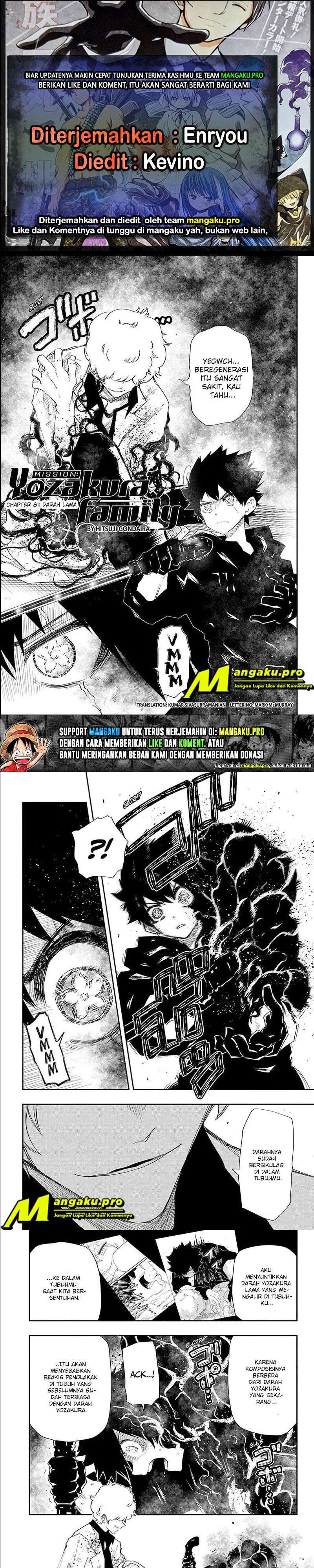Baca Komik Mission: Yozakura Family Chapter 81 Gambar 1