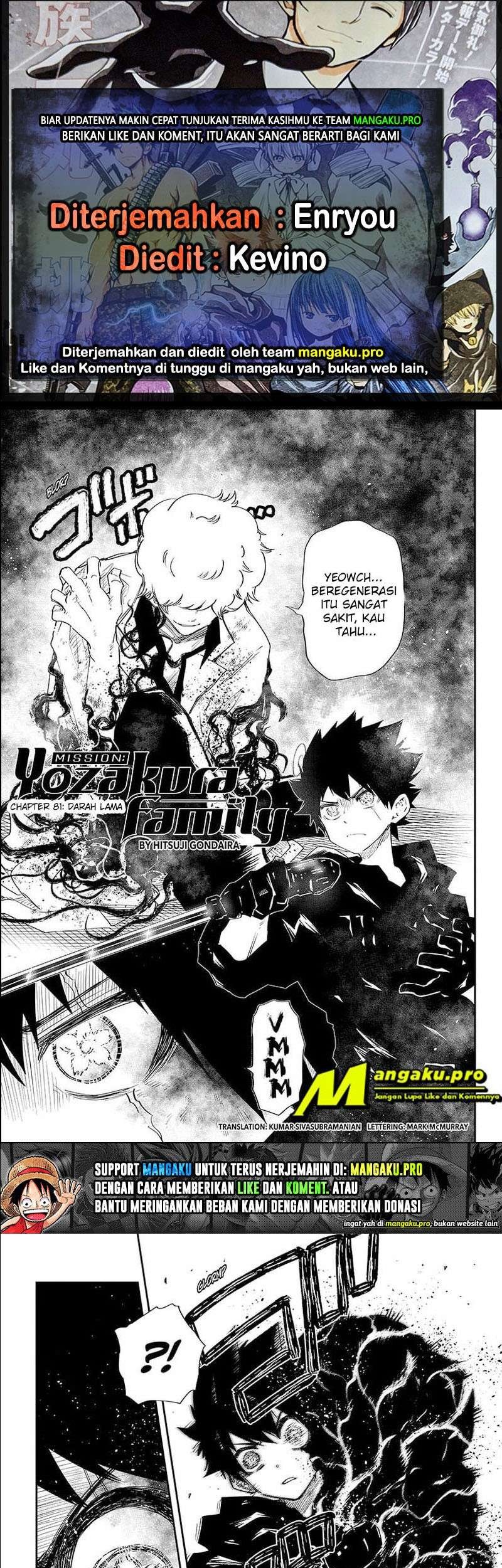 Baca Komik Mission: Yozakura Family Chapter 81 Gambar 1