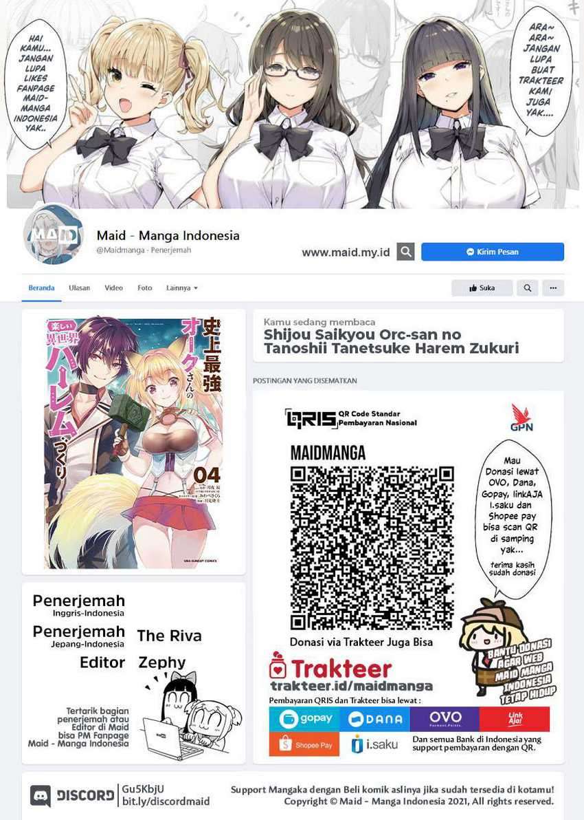 Baca Shijou Saikyou Orc-san no Tanoshii Tanetsuke Harem Zukuri Chapter 49.2 Gambar 2