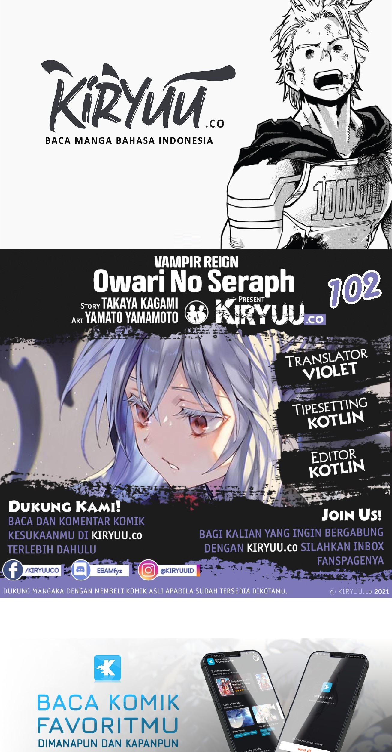 Baca Komik Owari no Seraph Chapter 102 Gambar 1