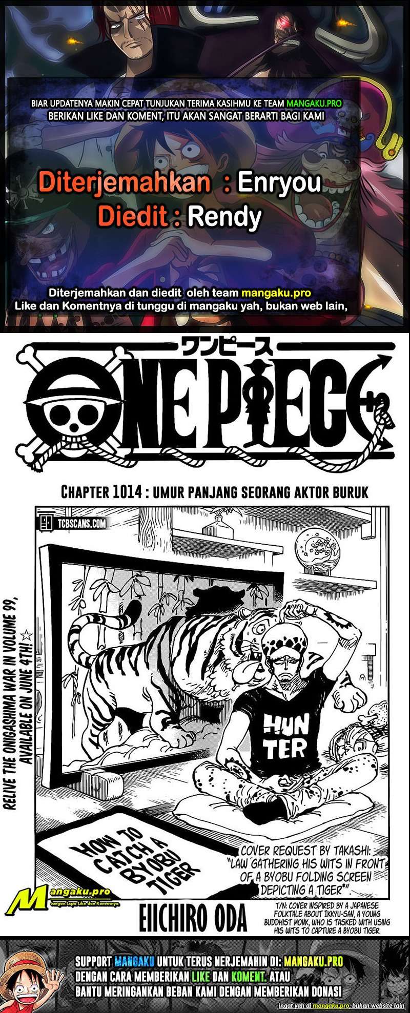 Baca Komik One Piece Chapter 1014 HD Gambar 1