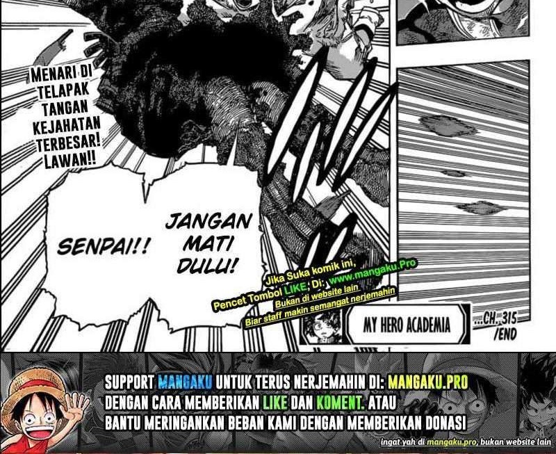 Boku no Hero Academia Chapter 315 Gambar 11