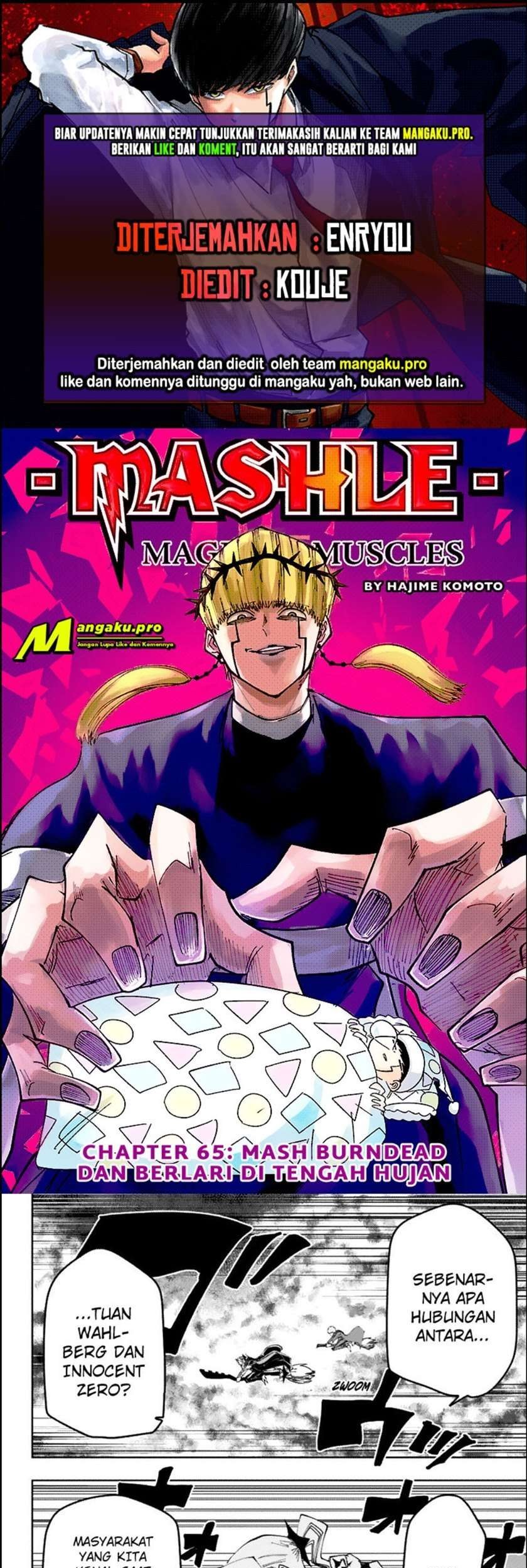 Baca Komik Mashle: Magic and Muscles Chapter 65 Gambar 1