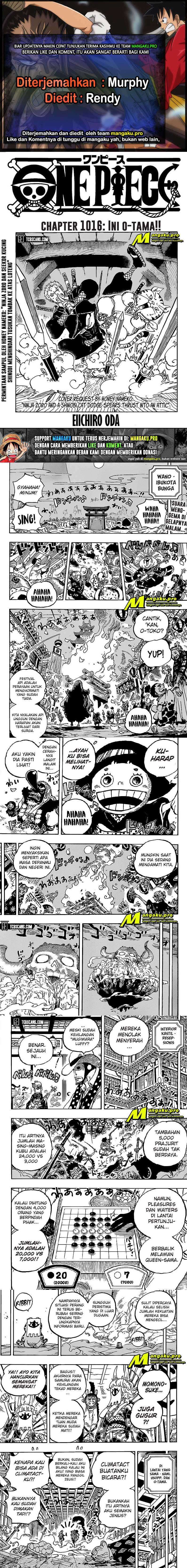 Baca Komik One Piece Chapter 1016 HD Gambar 1