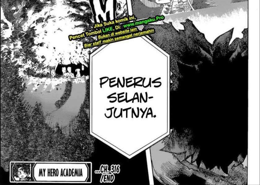 Boku no Hero Academia Chapter 316 Gambar 14