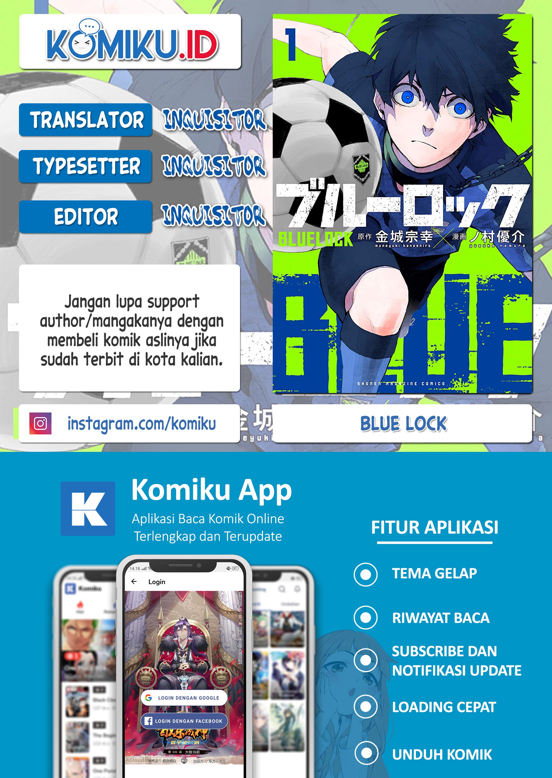 Baca Komik Blue Lock Chapter 109 Gambar 1