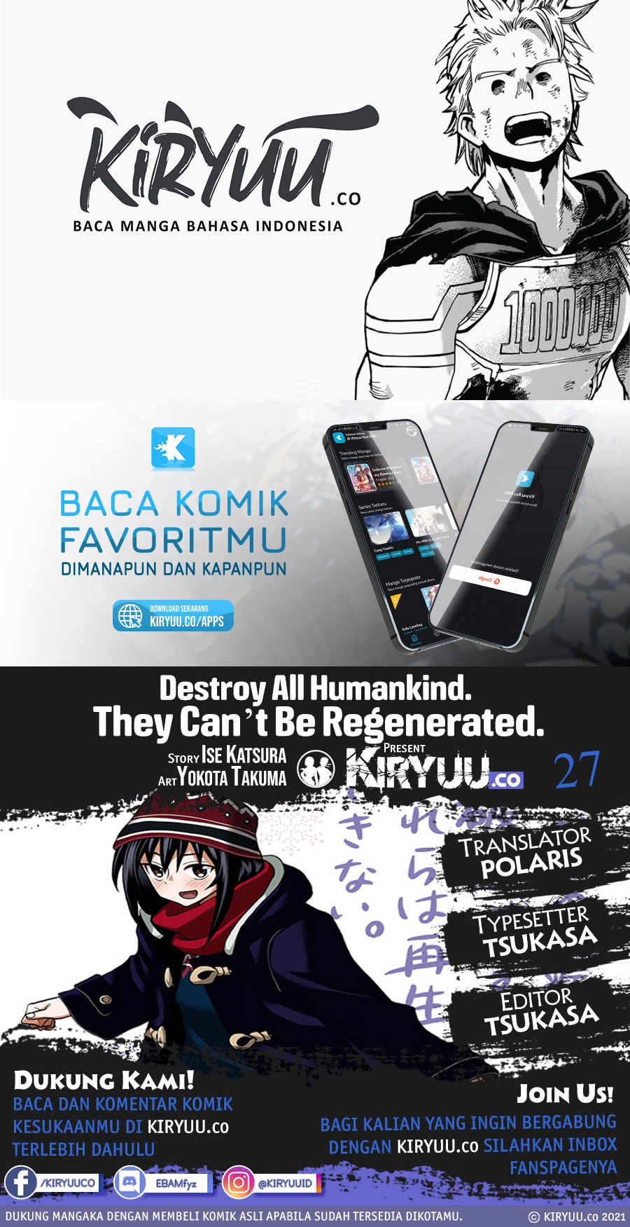 Baca Komik Destroy All Humankind. They Can’t Be Regenerated Chapter 27 Gambar 1