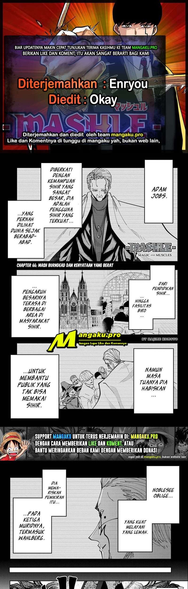 Baca Komik Mashle: Magic and Muscles Chapter 66 Gambar 1