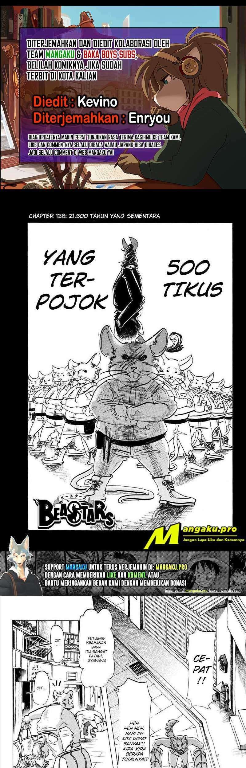 Baca Komik Beastars Chapter 138 Gambar 1