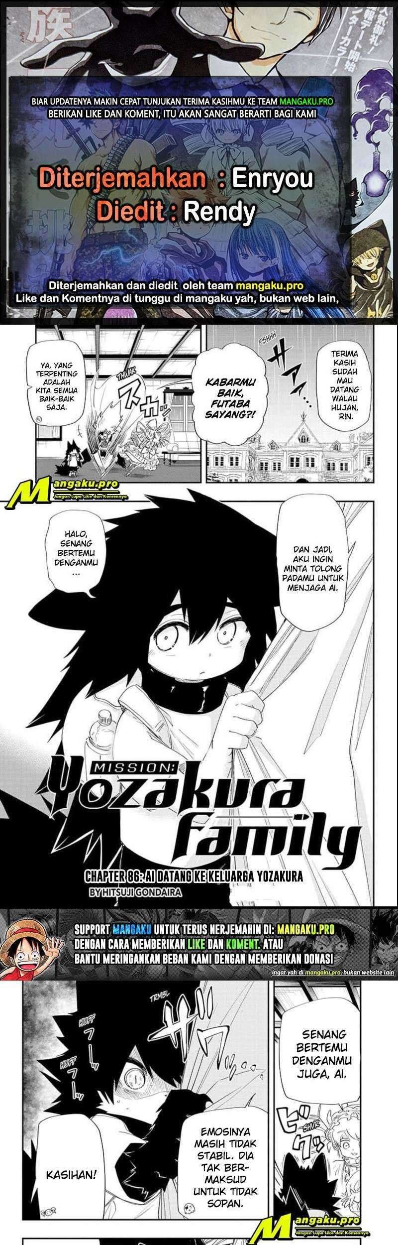 Baca Komik Mission: Yozakura Family Chapter 86 Gambar 1