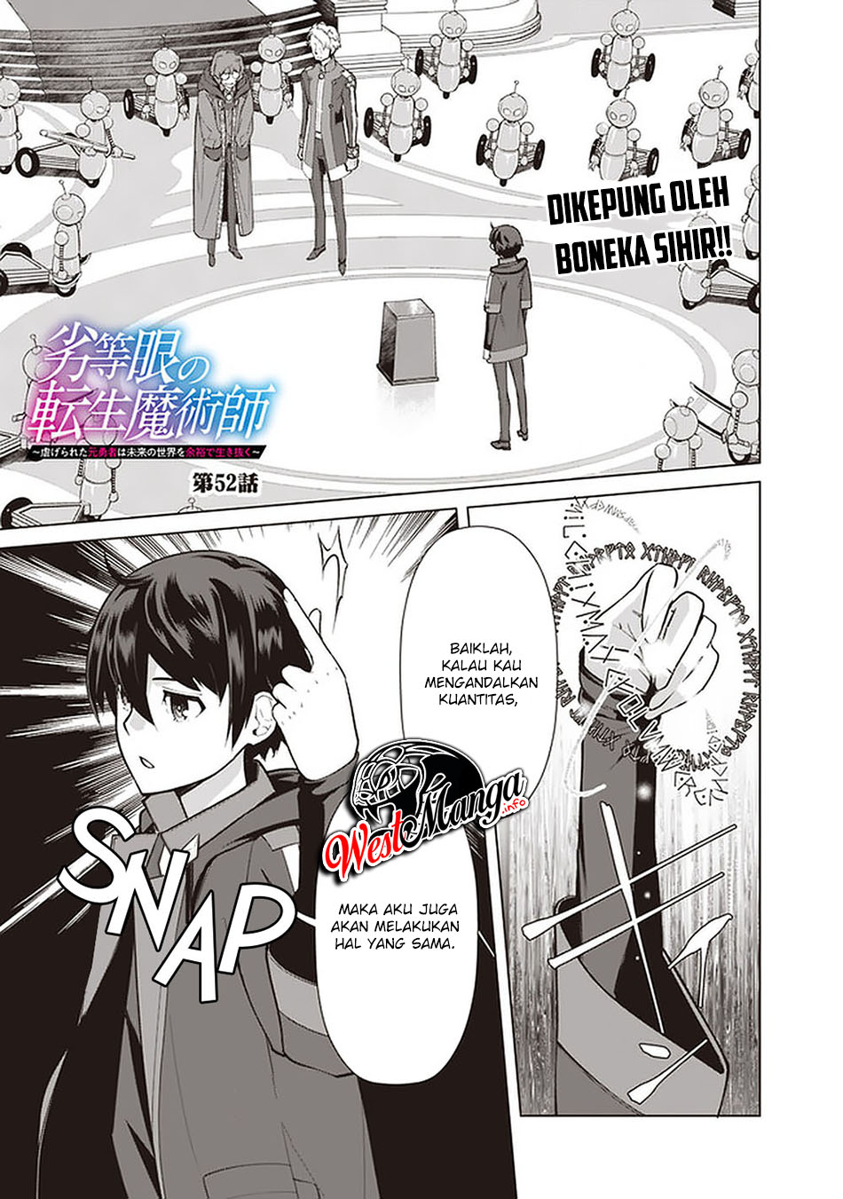 Baca Rettou Me no Tensei Majutsushi Shiitage Rareta Moto Yuusha wa Mirai no Sekai o Yoyuu de Ikinuku Chapter 52 Gambar 2