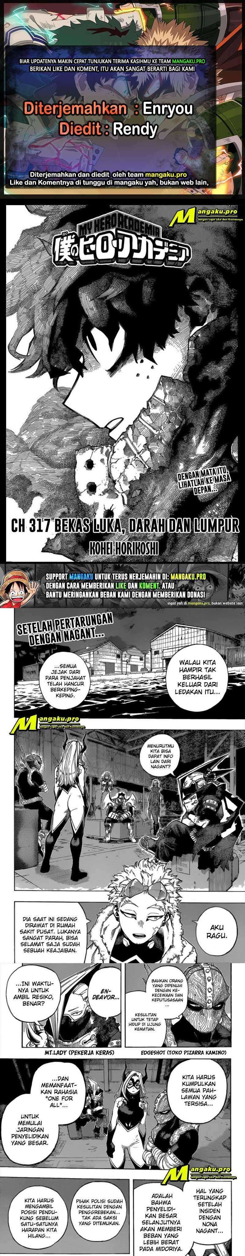 Baca Komik Boku no Hero Academia Chapter 317 Gambar 1