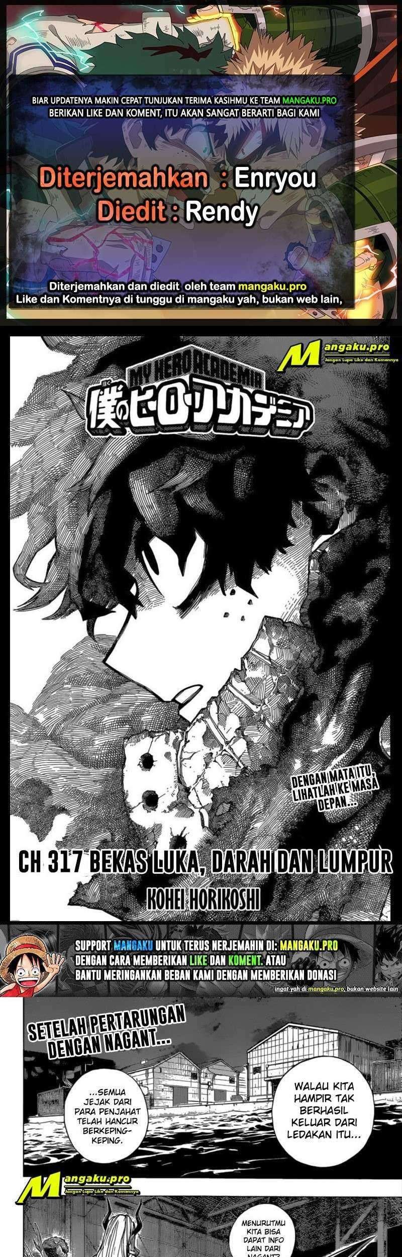 Baca Komik Boku no Hero Academia Chapter 317 Gambar 1