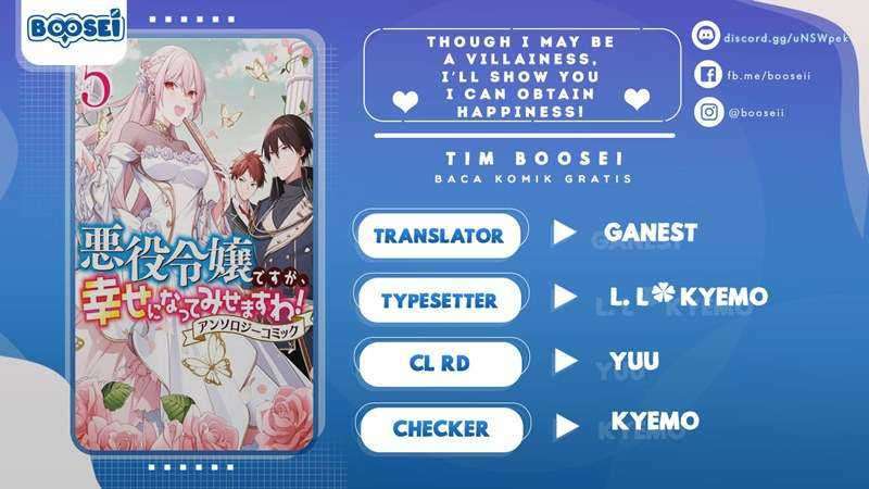 Baca Komik Though I May Be a Villainess, I’ll Show You I Can Obtain Happiness! Chapter 21 Gambar 1