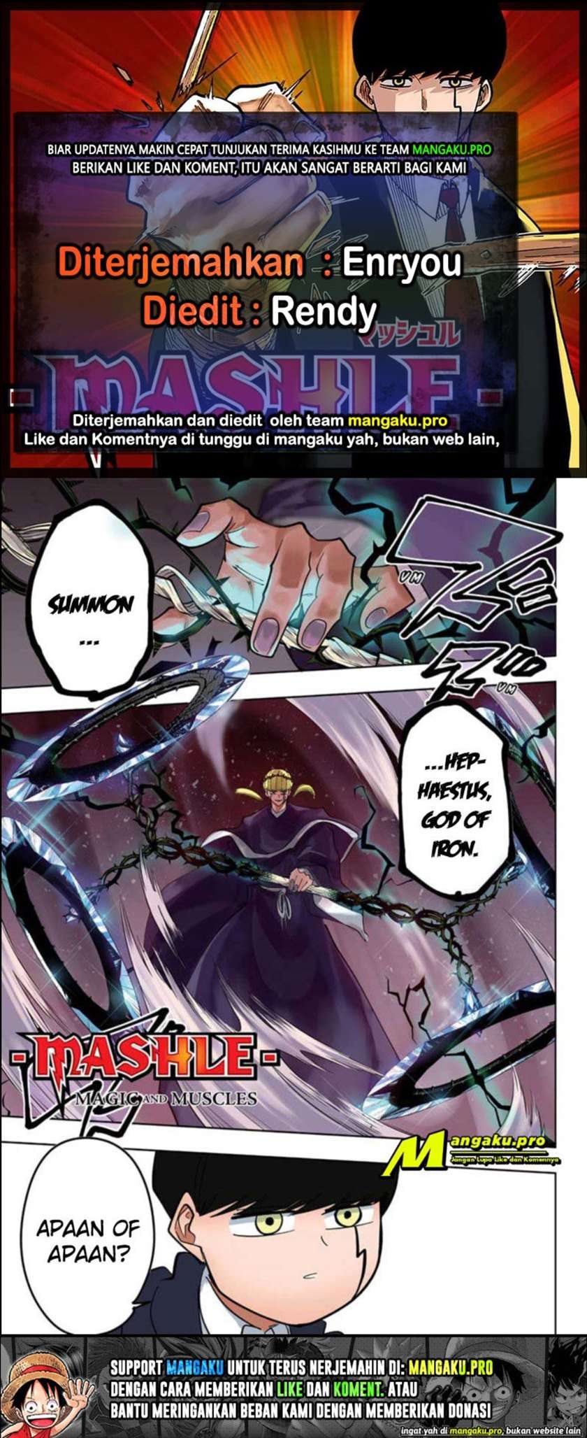 Baca Komik Mashle: Magic and Muscles Chapter 67 Gambar 1