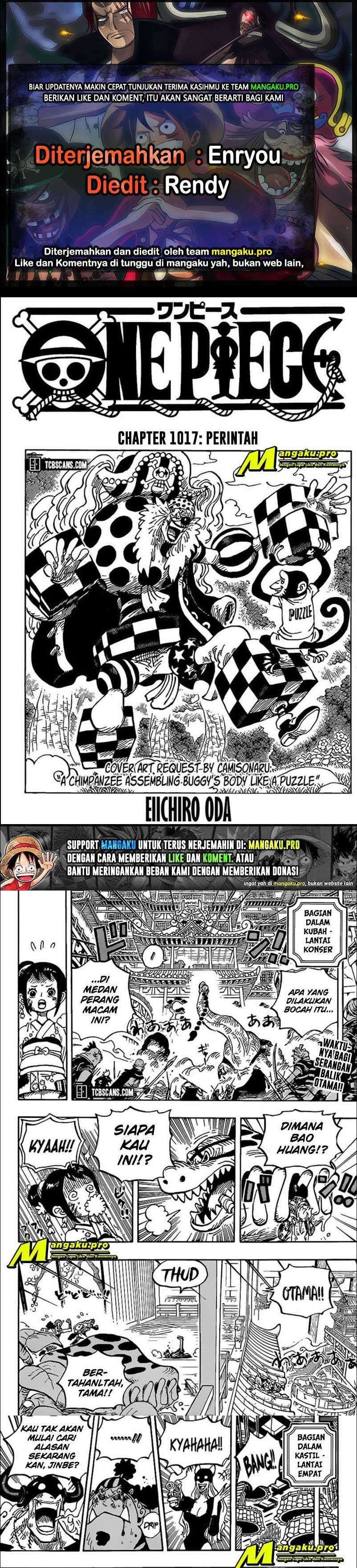 Baca Komik One Piece Chapter 1017 HD Gambar 1