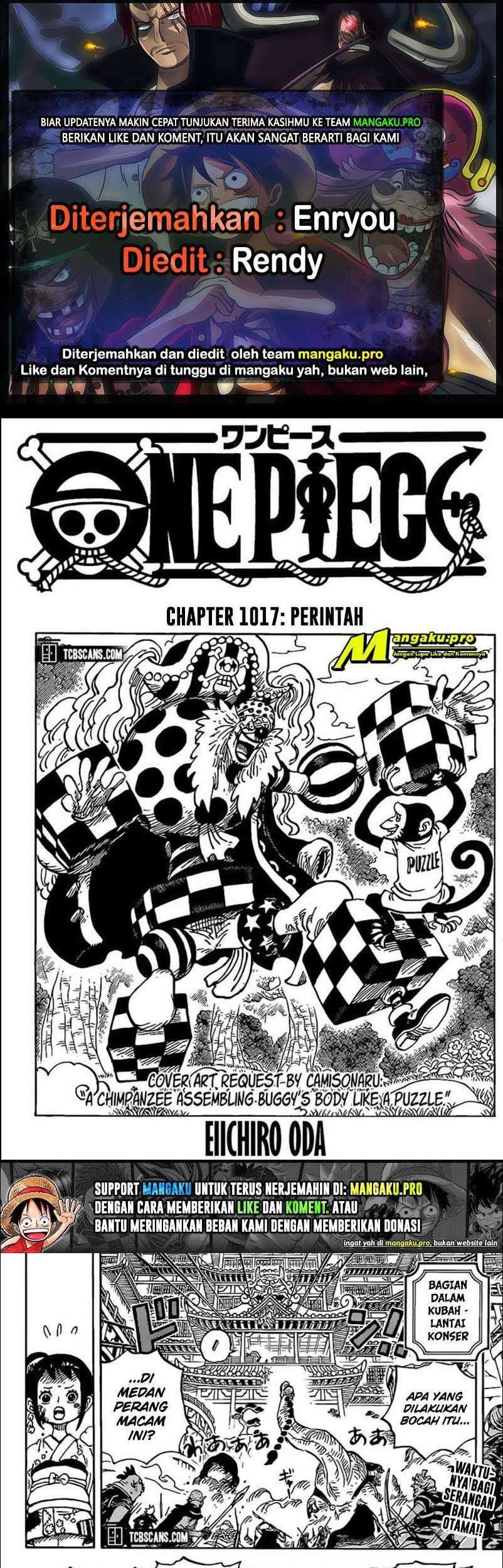 Baca Komik One Piece Chapter 1017 Gambar 1