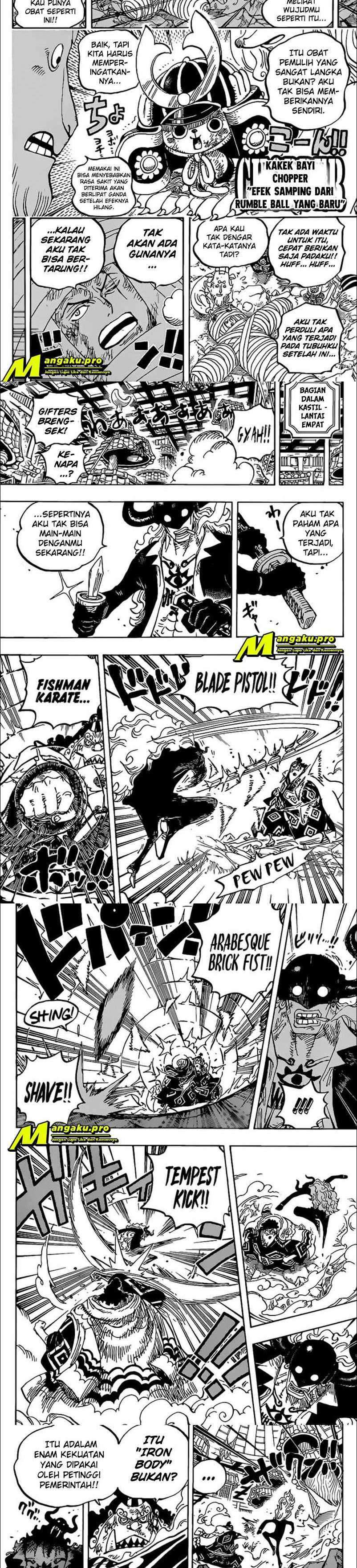 One Piece Chapter 1017 HD Gambar 5