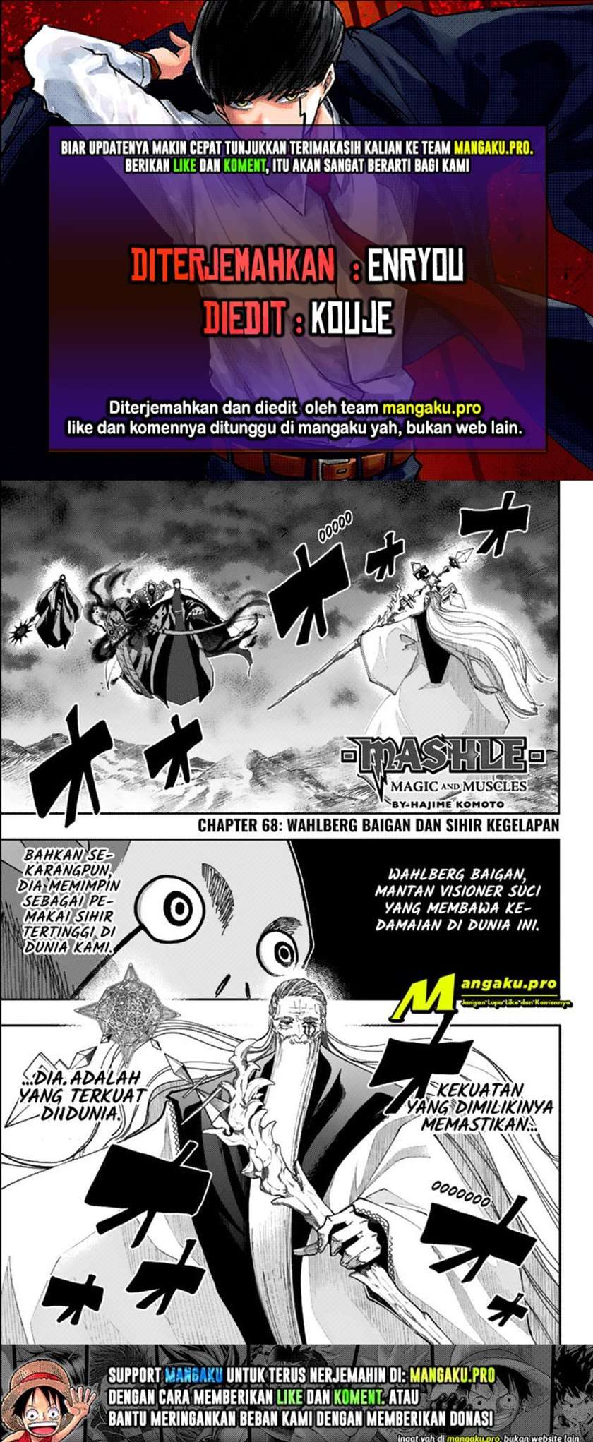 Baca Komik Mashle: Magic and Muscles Chapter 68 Gambar 1