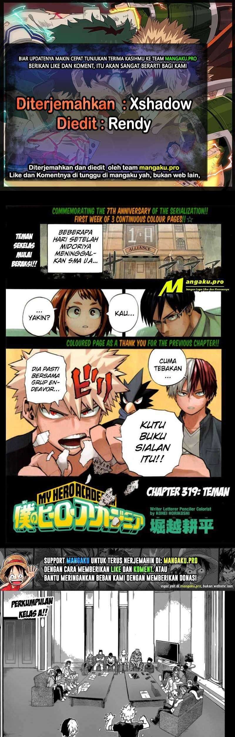Baca Komik Boku no Hero Academia Chapter 319 Gambar 1