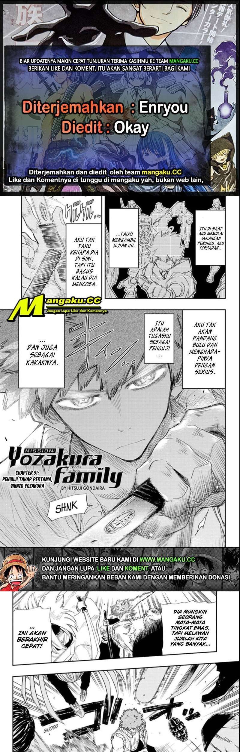 Baca Komik Mission: Yozakura Family Chapter 91 Gambar 1