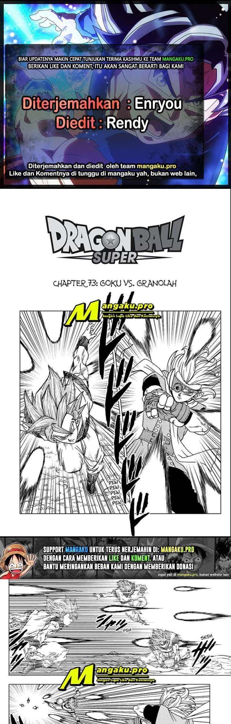 Baca Komik Dragon Ball Super Chapter 73.1 Gambar 1