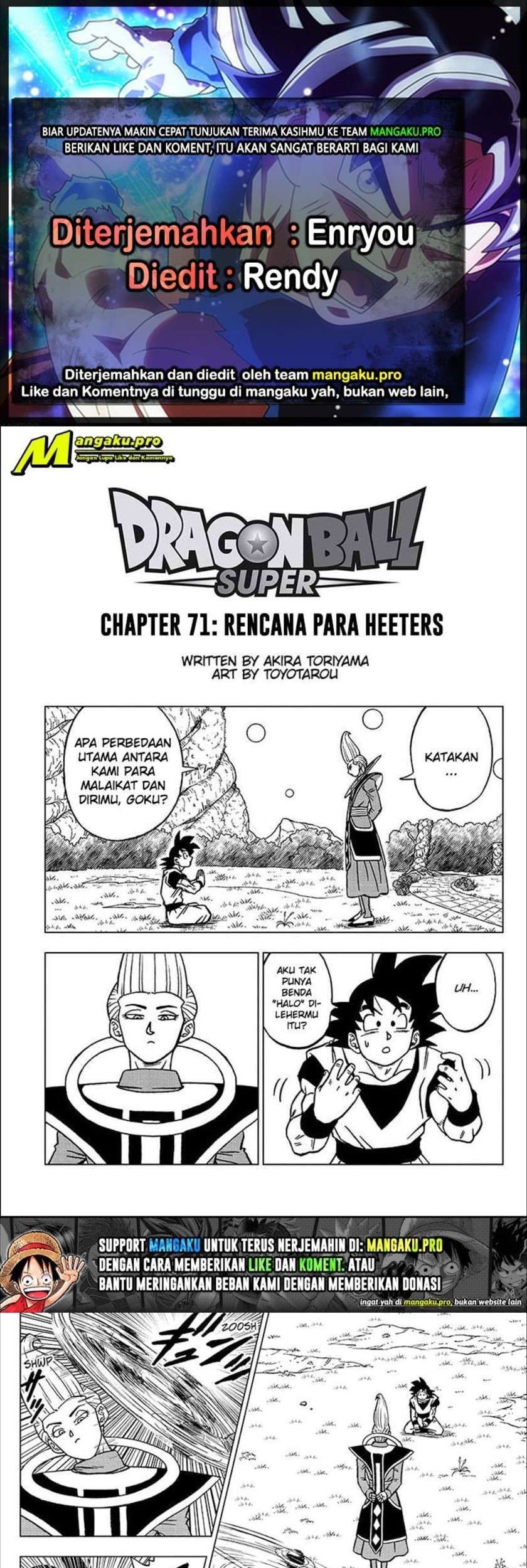 Baca Komik Dragon Ball Super Chapter 71.1 Gambar 1