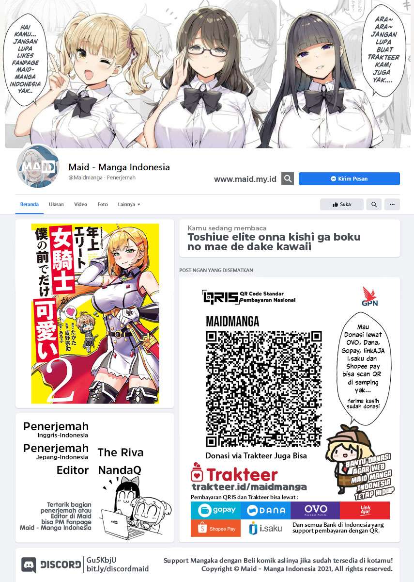 Baca  Toshiue elite onna kishi ga boku no mae de dake kawaii Chapter 10.2 Gambar 2