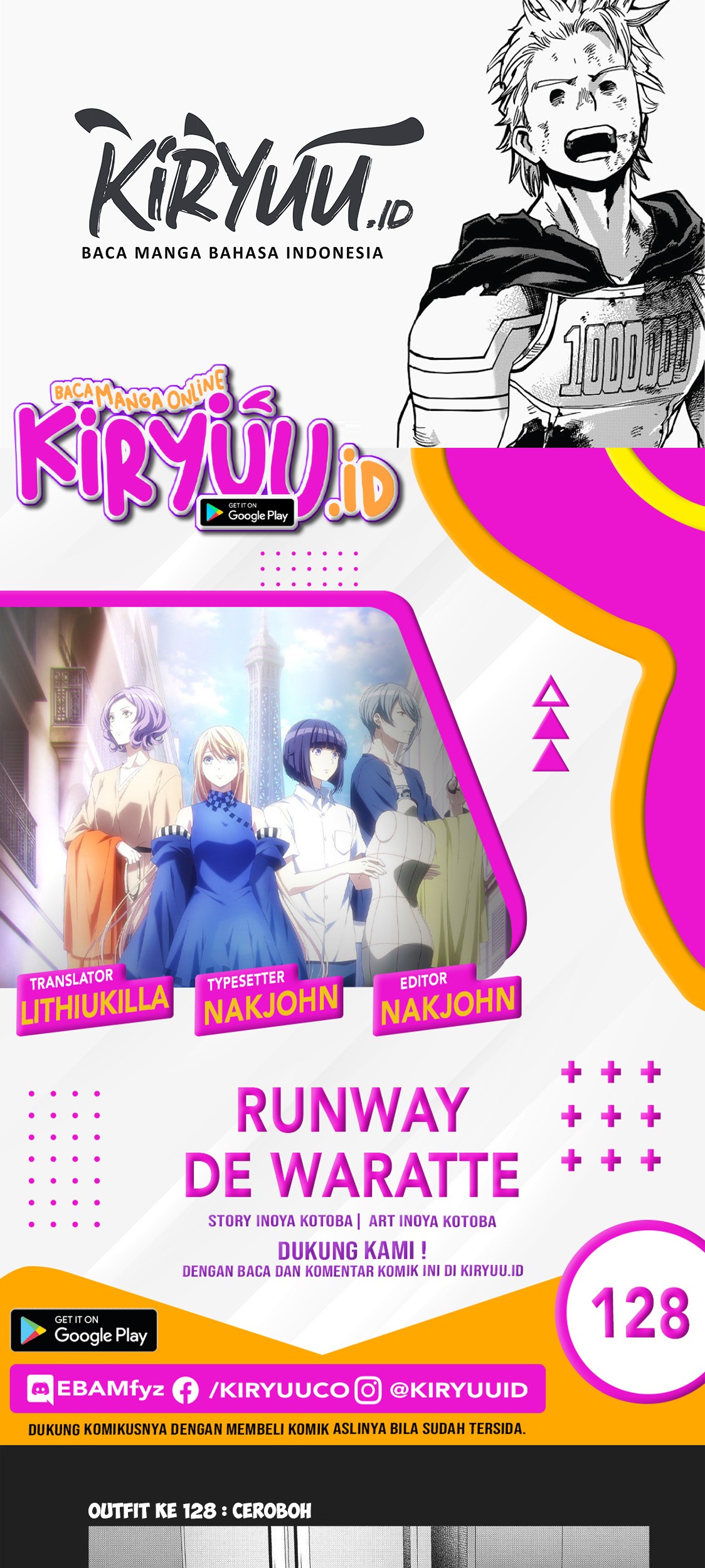 Baca Komik Runway de Waratte Chapter 128 Gambar 1