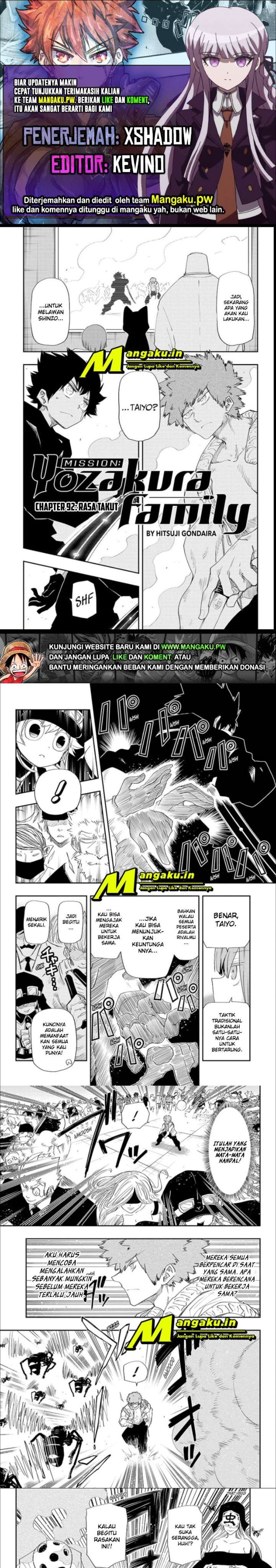 Baca Komik Mission: Yozakura Family Chapter 92 Gambar 1