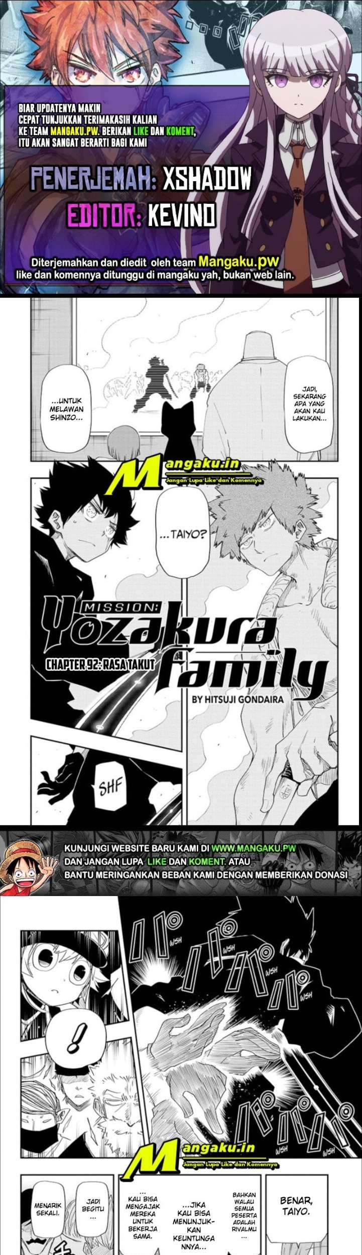 Baca Komik Mission: Yozakura Family Chapter 92 Gambar 1
